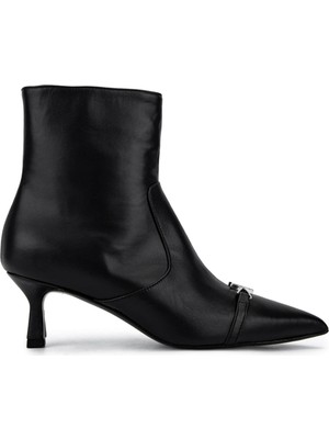Mario Valentino Kadın Hakiki Deri Siyah Topuklu Bot 1040 91D2548 Bn Bot SK25-26 Black