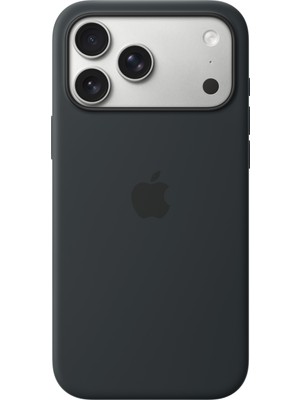 Apple Magsafe Özellikli iPhone 17 Pro Max Silikon Kılıf - Siyah