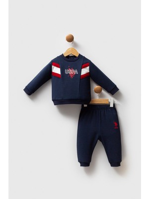 USB2535 - Mavi - U.s. Polo Assn Bebek Erkek Bebek 2li Takım