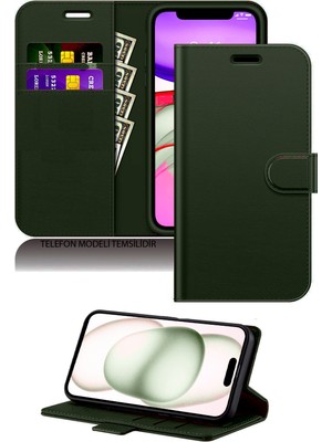 Samsung Galaxy A17 Uyumlu Standlı Cüzdanlı Kartlıklı Kapaklı Deri Kılıf