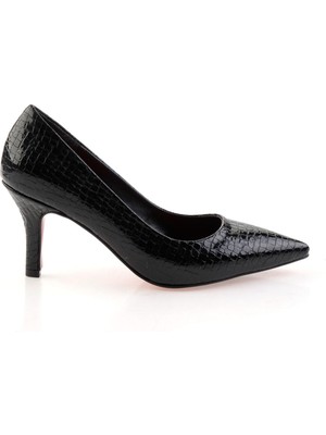 Siyah  Kadın Klasik Topuklu Ayakkabı K01231083511