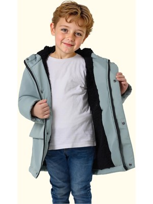 Freemen Spor Erkek Çocuk Kürklü Su Ve Rüzgar Geçirmez Kapüşonlu 3 Cep Mont & Kaban & Parka S-FMPÇ-110