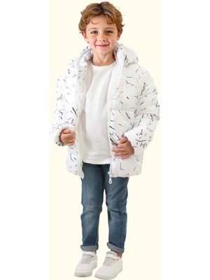 Freemen Spor Erkek Çocuk Çıkabilir Kapüşonlu Su ve Rüzgar Geçirmez Cepli Mont & Kaban & Parka S-DCM-110