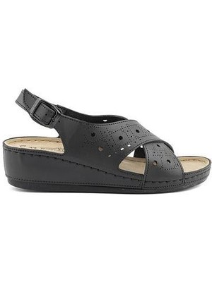 Roy Jones Kadın Siyah Günlük Sandalet 1819