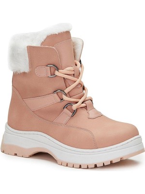 Vicco 946.F21K.240-114 Alexis Kürklü Fermuarlı Pudra Kız Çocuk Bot
