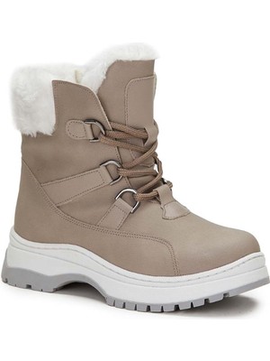 Vicco Kürklü Fermuarlı Gri Kız Çocuk Bot P.U Malzemeden Konforlu Kullanım İçin Tasarlandı