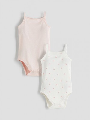Lcw Baby Ekru Baskılı Kız Bebek Çıtçıtlı Body 2'li