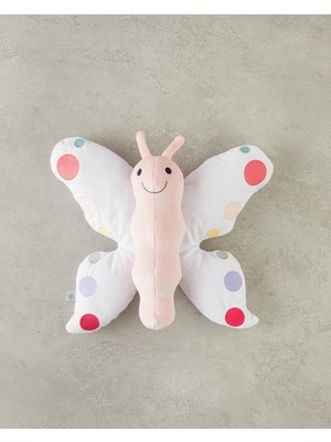 Home Butterfly Bebe Dekoratif Kırlent 40 cm Beyaz
