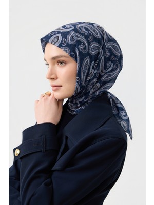 Pamuk Eşarp Timeless Indigo