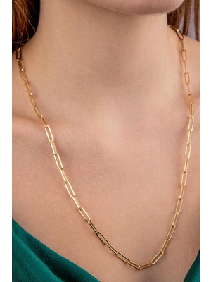 Fiyonk Kuyumculuk 14 Ayar Altın Ataç Zincir 4.10 mm