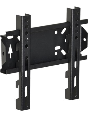 19"-32" Sabit Kilitli LCD LED Tv Duvar Askı Aparatı, 25 kg Taşıma Kapasitesi, Televizyon Askısı, Duvara Montaj