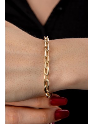 Fiyonk Kuyumculuk 14 Ayar Altın Yengeç Bileklik 6.40 mm