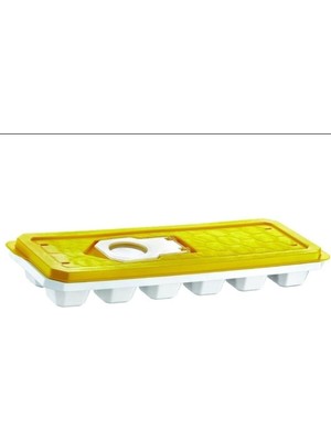 Kapaklı Plastik Kare Buzluk – 26X10 cm Dayanıklı Buz Kalıbı