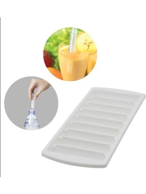 Kapaklı Plastik Çubuk Buzluk – 22X10 cm Dayanıklı Buz Kalıbı