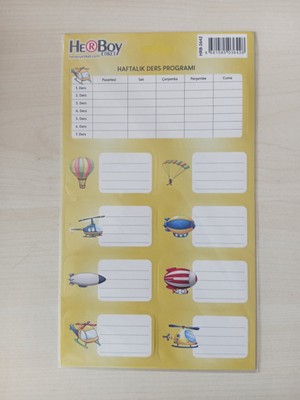 Herboy Etiket – Paket Içi 3 Tabaka, 4’lü Pratik Set ile Düzeni Yakala