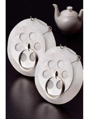 Sök Tak Paslanmaz Çay Filtresi – Tüm Demliklere Uyar, Pratik Kullanım 2 Li Set