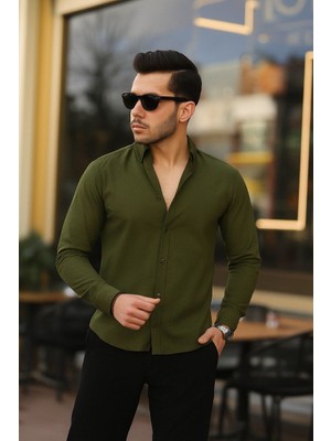 Erkek Klasik Slim Fit Gömlek