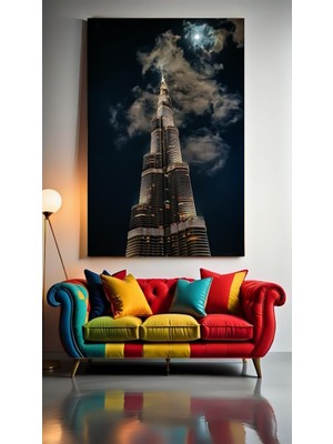 Özkacar Group Devasa Gökdelen Ev Duvar Salon Güzellik Salonu Ofis Dükkan Dekarasyon Kanvas Tablo