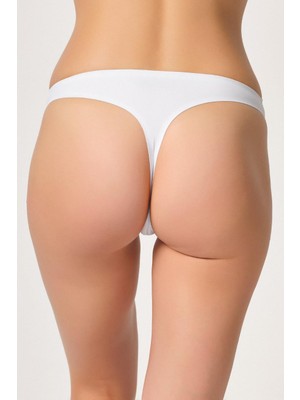 Beyaz Mı Emay 2802 Yapıştırma Lazer Kesim String Külot