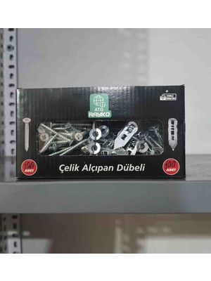 Rayko 20 Adet 28 mm Çelik Alçıpan Korniş Dübeli+40×40 Vida Seti