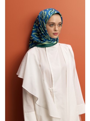 Twill Ipek Eşarp Aura Zümrüt