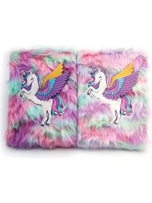 Unicorn Tasarımlı Peluş Hatıra Defteri
