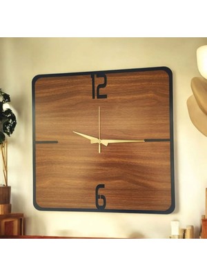 Duvar Saati - Ahşap Duvar Saati -Sağlam ve Uygun Hediye Şık - Modern Saat No:11