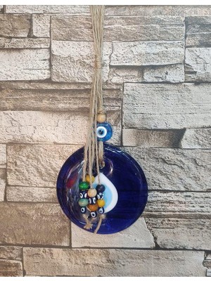 Cam Nazar Boncuğu Kötü Göz Kovucu Ağaç Duvar Dekorasyonu Nazarlık Duvar Ağaç Ev Süsü