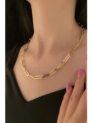 Fiyonk Kuyumculuk 14 Ayar Altın Ataç Zincir 5.80 mm