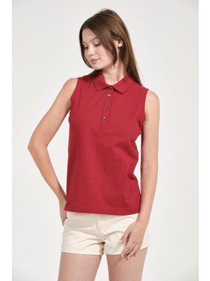 Kadın Regular Fit Kolsuz Polo