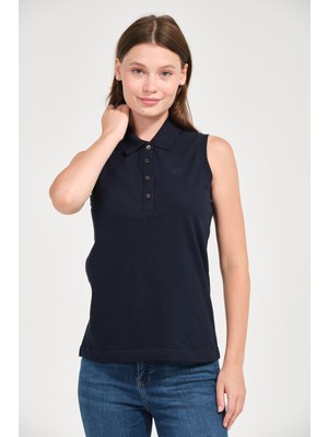 Kadın Regular Fit Kolsuz Polo