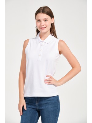 Kadın Regular Fit Kolsuz Polo