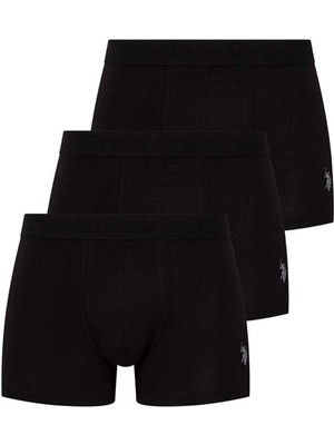 U.s. Polo Assn. Erkek Siyah Kutulu 3'LÜ Boxer - Siyah - BCP1.80C17P3C-M