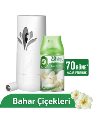Air Wick Otomatik Oda Kokusu Sprey Seti Bahar Çiçekleri 70 Gün Ferahlık Makine ve Yedek Kartuş