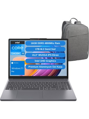 Lenovo Ideapad Slim 3 Intel Core I5 13420H 16GB 1tb SSD 15.3" Wuxga Windows 11 Pro Taşınabilir Bilgisayar 83K1004ETRWZ6 - Lenovo Çanta