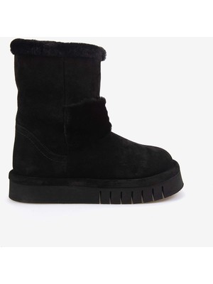 Rouge Hakiki Deri Içi Kürklü Kadın Bot 1070-1