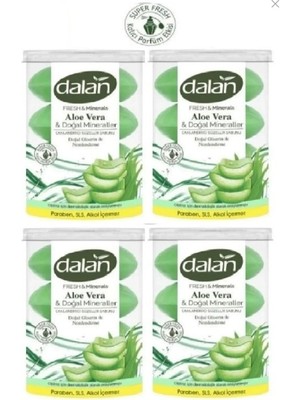 Dalan Fresh Minerals Duş Sabunu  Aloe Vera 440 gr x 4 Paket (4 Kutu)