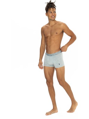 U.s. Polo Assn. Erkek 3' Lü Siyah-Lacivert-Gri Kutu Set Boxer - Çoklu Renk - BCP1.80U54Z3E-L