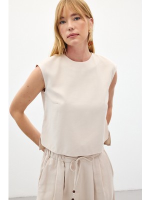 Kolsuz Salaş Bluz - Taş