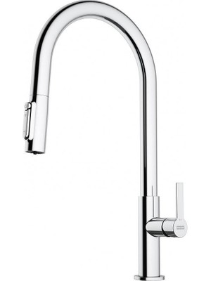 Franke Maris Slim Clear Water Su Arıtma Filtreli Mutfak Armatürü, Spiralli, Krom