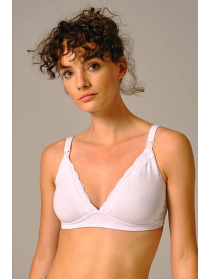 Kadın Dantel Detaylı Lohusa Emzirme Sütyeni