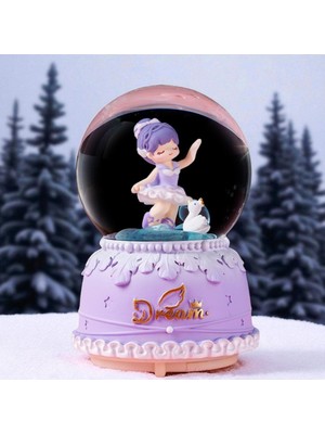 Dream Temalı Balerin Figürlü Müzikli Kar Küresi Vip