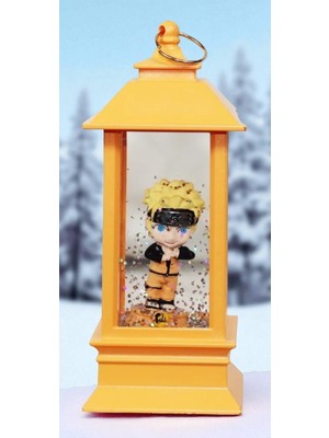 Naruto Figürlü Sarı Fener Kar Küresi – Anime Temalı Dekoratif Işık Vip