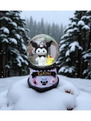 Kuromi Figürlü Kar Küresi – Sevimli Yılbaşı Hediyesi Vip