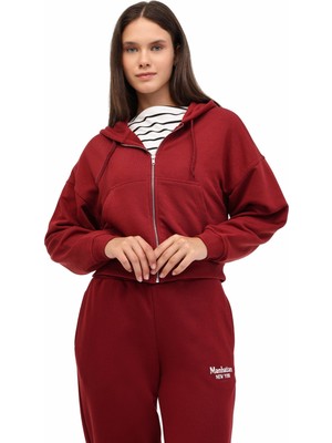 Kinetix Wl 17ARIA BTS-K18 5pr Bordo Kadın Eşofman Üstü