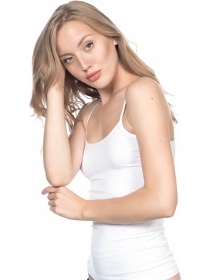 Beyaz Mı Emay 5001 Soft Ip Askılı Uzun Atlet