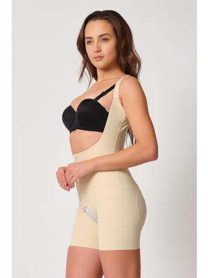 Ten Mı Emay 2834 Göğsü Açık Ferumalı Tül Popo Boy Lazer Korse