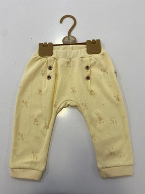 Bistyle Pantolon Patiksiz Welcome Baby Duck Sarı - Ekru