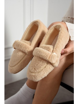 Ultra Yumuşak Panduf  Peluş Kadın Ev Babeti Ses Yapmaz Hafif Taban