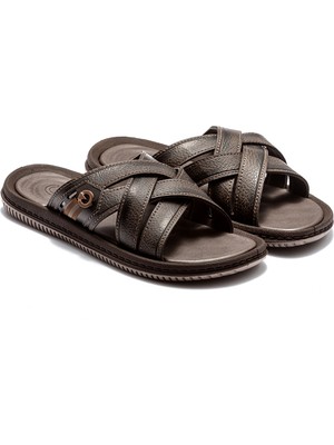 Cartago Essencial Slide Erkek Terlik Kahverengi 39/46